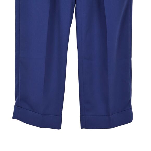 J.Crew Wide-Leg Essential Trouser Dress Pant In City Crepe Navy Blue Size 0 - Picture 5 of 8